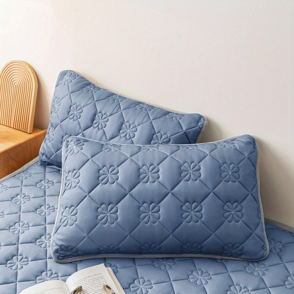 2-Pack High Quality Pillowcases - Silent Soft Breathable Pillow Protectors, Machine Washable Durable Decorative Bedding Covers for Home & Hotel Use, 6 Colors (No Insert)