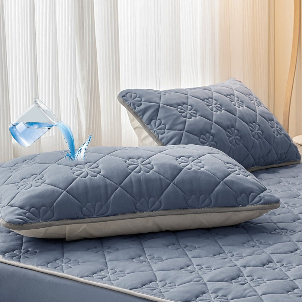 2-Pack High Quality Pillowcases - Silent Soft Breathable Pillow Protectors, Machine Washable Durable Decorative Bedding Covers for Home & Hotel Use, 6 Colors (No Insert)