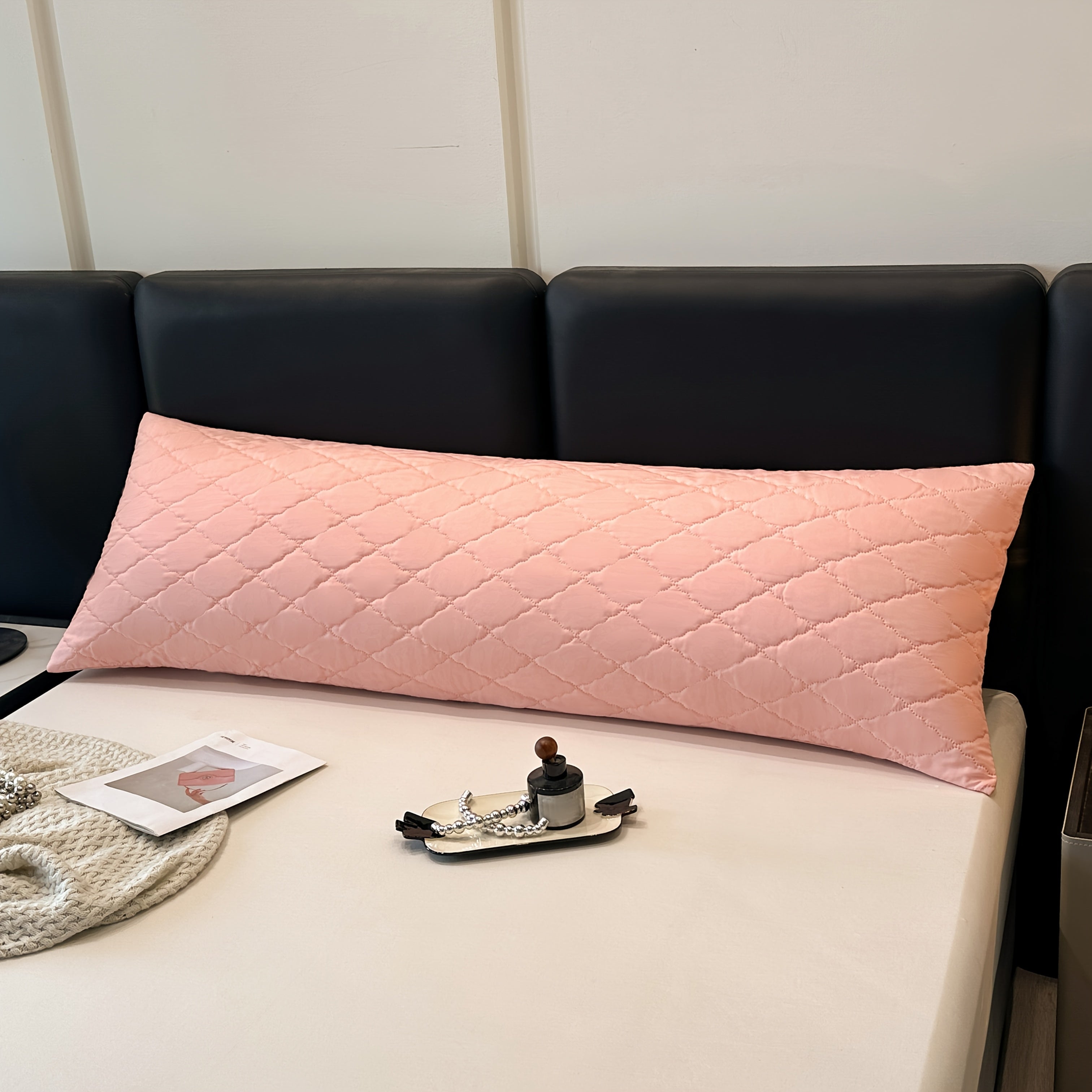 1pc Multi-Color 2025 New Design Long Pillowcase, Ultra Soft & Breathable Summer Pillow Cover for Couples – Perfect for Bedroom, Living Room, Sofa, or Hotel Use – All-Season Decorative Pillow Protector (No Insert Included)