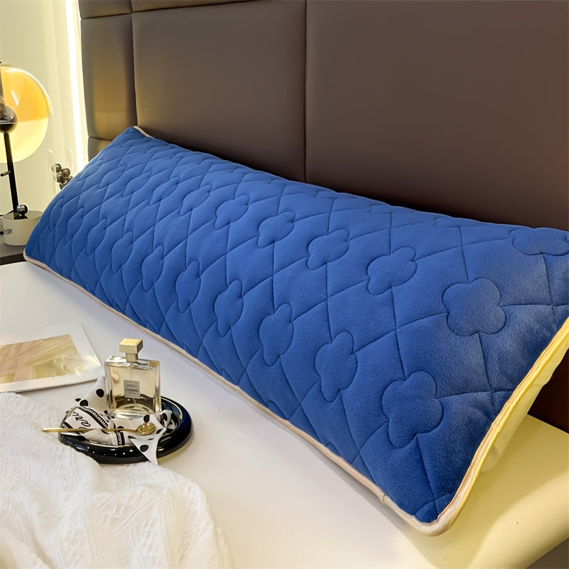 1pc Milk Velvet Fleece Pillowcase, Large Size, Skin-Friendly, Double Pillowcase for Couples, Winter Thickened, 1, 78.74inch/1, 196.85inch/1, 314.96inch, Machine Washable, Polyester 100, No Print, Fabric, 350-400gsm, with Pillow Insert Not Included