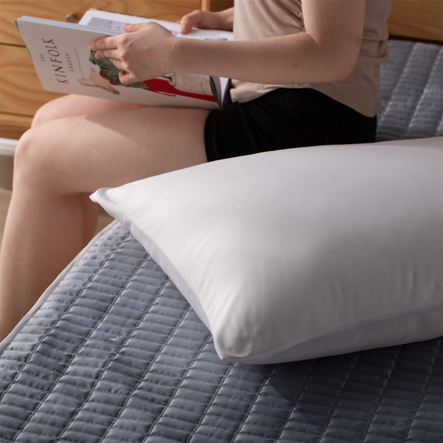 2pcs Cooling Pillowcase Set - Ultra-Soft, Moisture-Wicking & Hypoallergenic for Hair Pillow Covers - Hidden Zipper Closure Design - Ideal for Hot Sleepers in Summer Nights for Home, Guest Room, RV, Camper, Cabin, Travel and College Dorm Bedroom Decor and