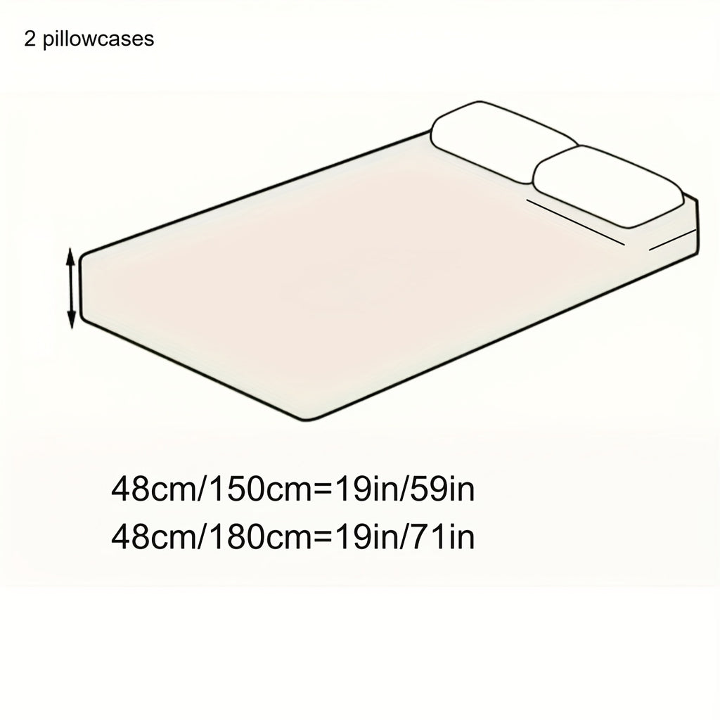 1pc Milk Velvet Fleece Pillowcase, Large Size, Skin-Friendly, Double Pillowcase for Couples, Winter Thickened, 1, 78.74inch/1, 196.85inch/1, 314.96inch, Machine Washable, Polyester 100, No Print, Fabric, 350-400gsm, with Pillow Insert Not Included