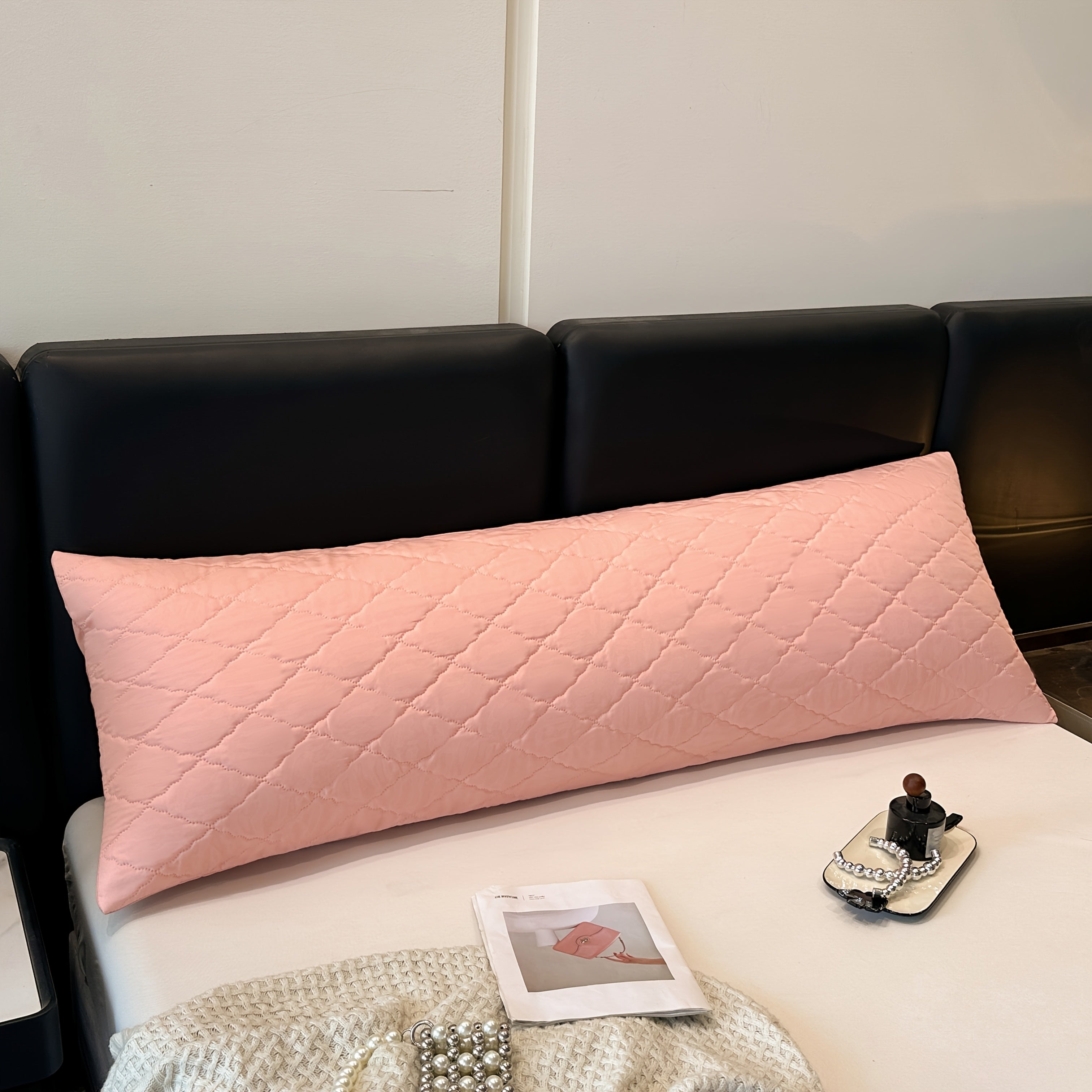 1pc Multi-Color 2025 New Design Long Pillowcase, Ultra Soft & Breathable Summer Pillow Cover for Couples – Perfect for Bedroom, Living Room, Sofa, or Hotel Use – All-Season Decorative Pillow Protector (No Insert Included)