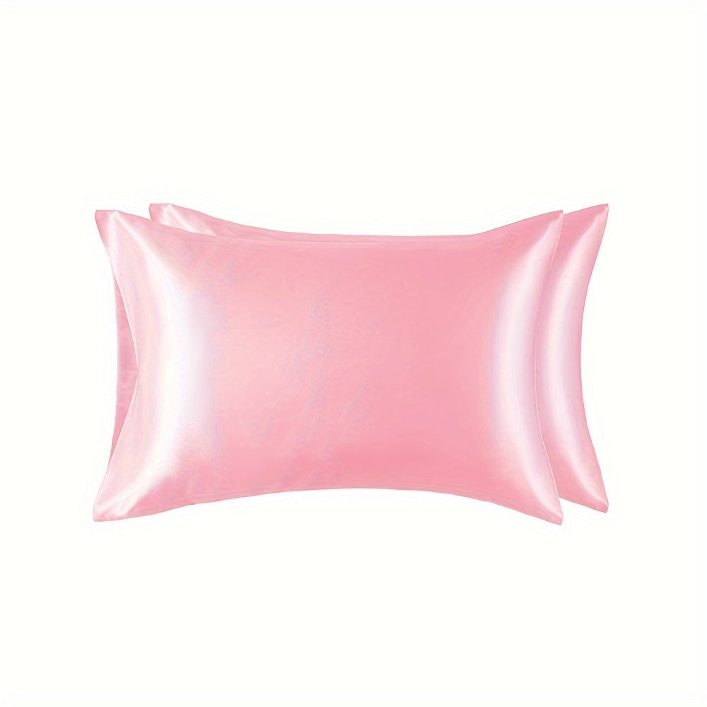 2pcs Luxury Polyester Pillowcase with Zipper close