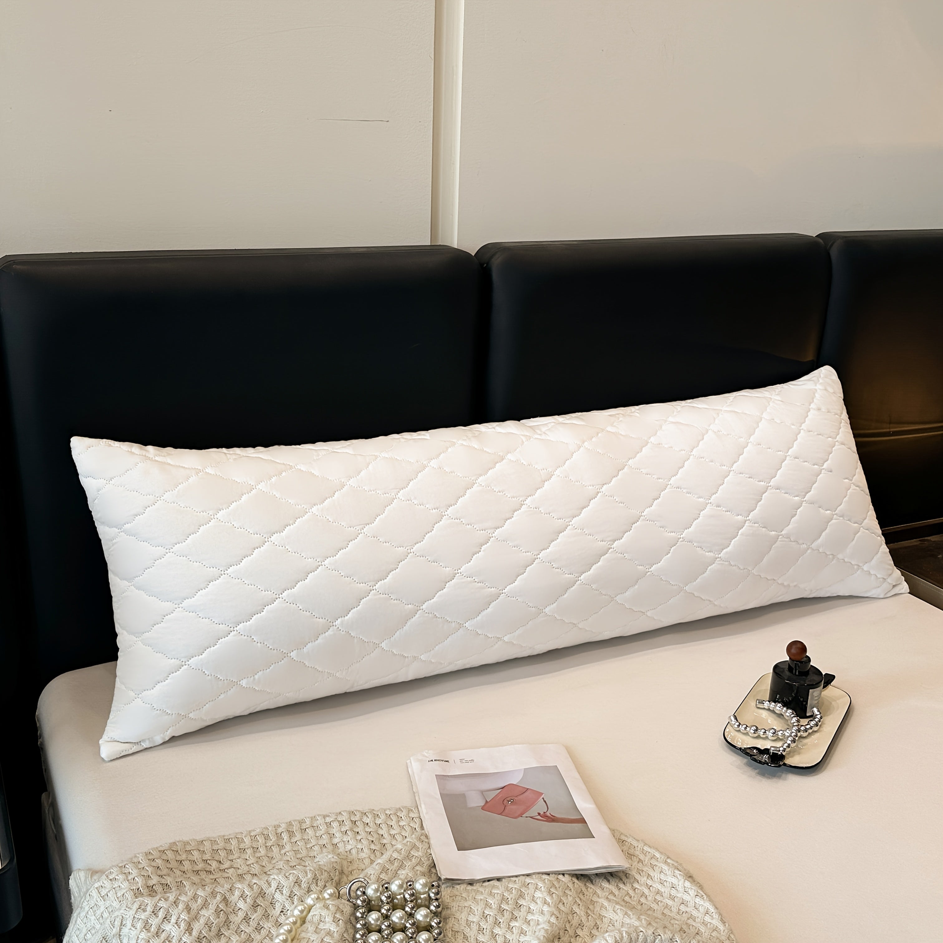 1pc Multi-Color 2025 New Design Long Pillowcase, Ultra Soft & Breathable Summer Pillow Cover for Couples – Perfect for Bedroom, Living Room, Sofa, or Hotel Use – All-Season Decorative Pillow Protector (No Insert Included)