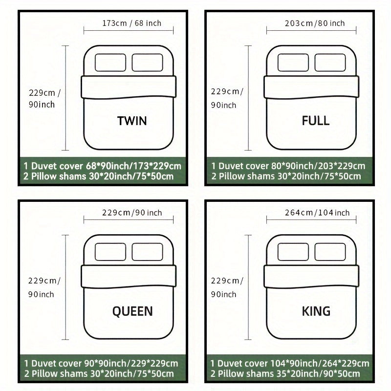 3pcs Valentine's Day Duvet Cover Set - "KING & QUEEN" Crown Design in Black & Gray, Soft & Breathable Polyester, Includes 1 Duvet Cover and 1/2 Pillowcases, Zip Closure, Machine Washable for All-Season Comfort, Couples Bedding Set|Playful Text