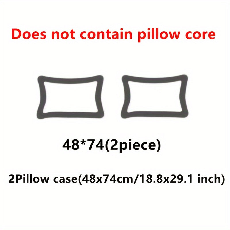 2pcs of milk velvet pillowcases, new simple and fashionable adult pillow set, soft and delicate touch, comfortable and breathable, suitable for home, office, outdoor, air-conditioned room, car, sofa pillow cover, machine washable, multiple patterns and