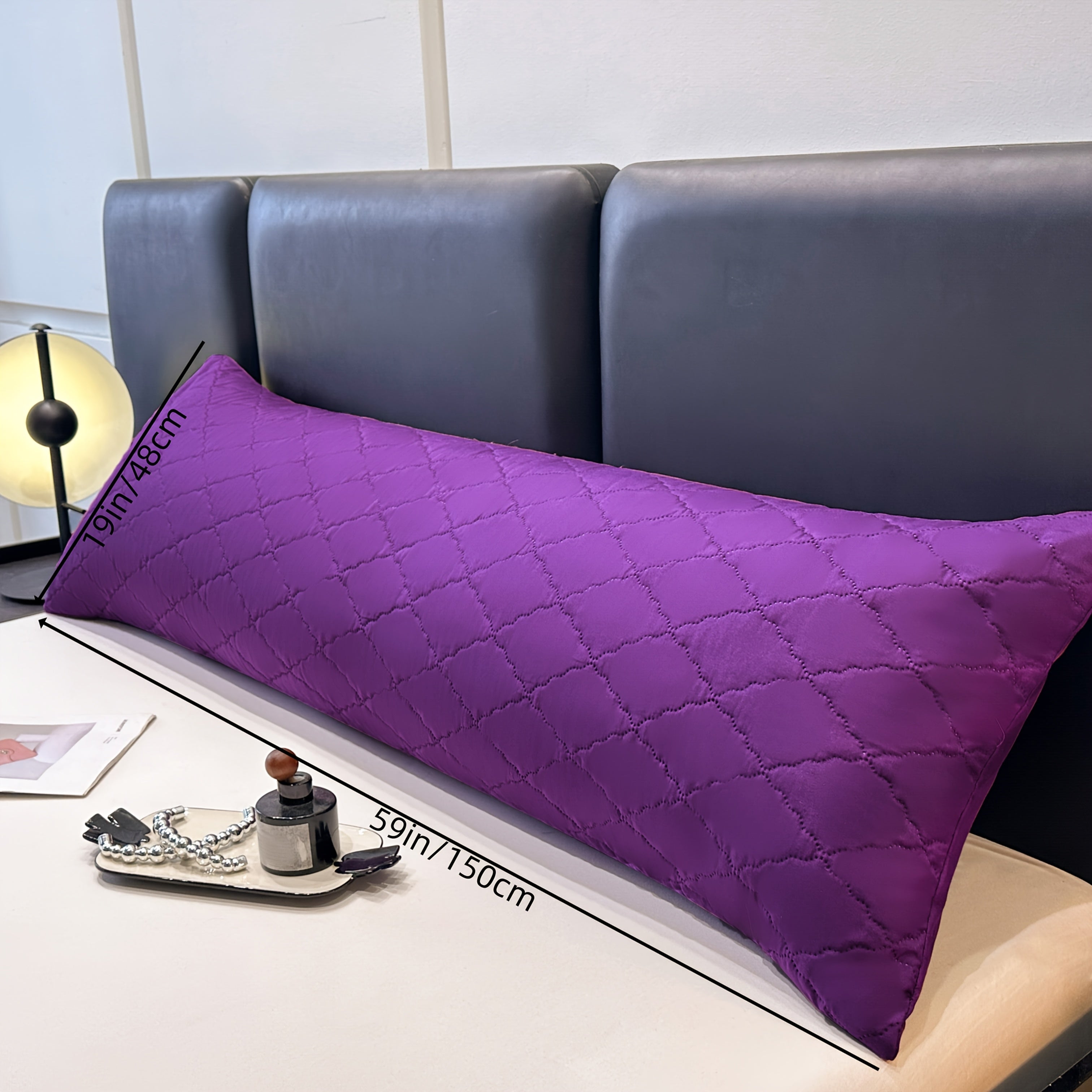 1pc Multi-Color 2025 New Design Long Pillowcase, Ultra Soft & Breathable Summer Pillow Cover for Couples – Perfect for Bedroom, Living Room, Sofa, or Hotel Use – All-Season Decorative Pillow Protector (No Insert Included)